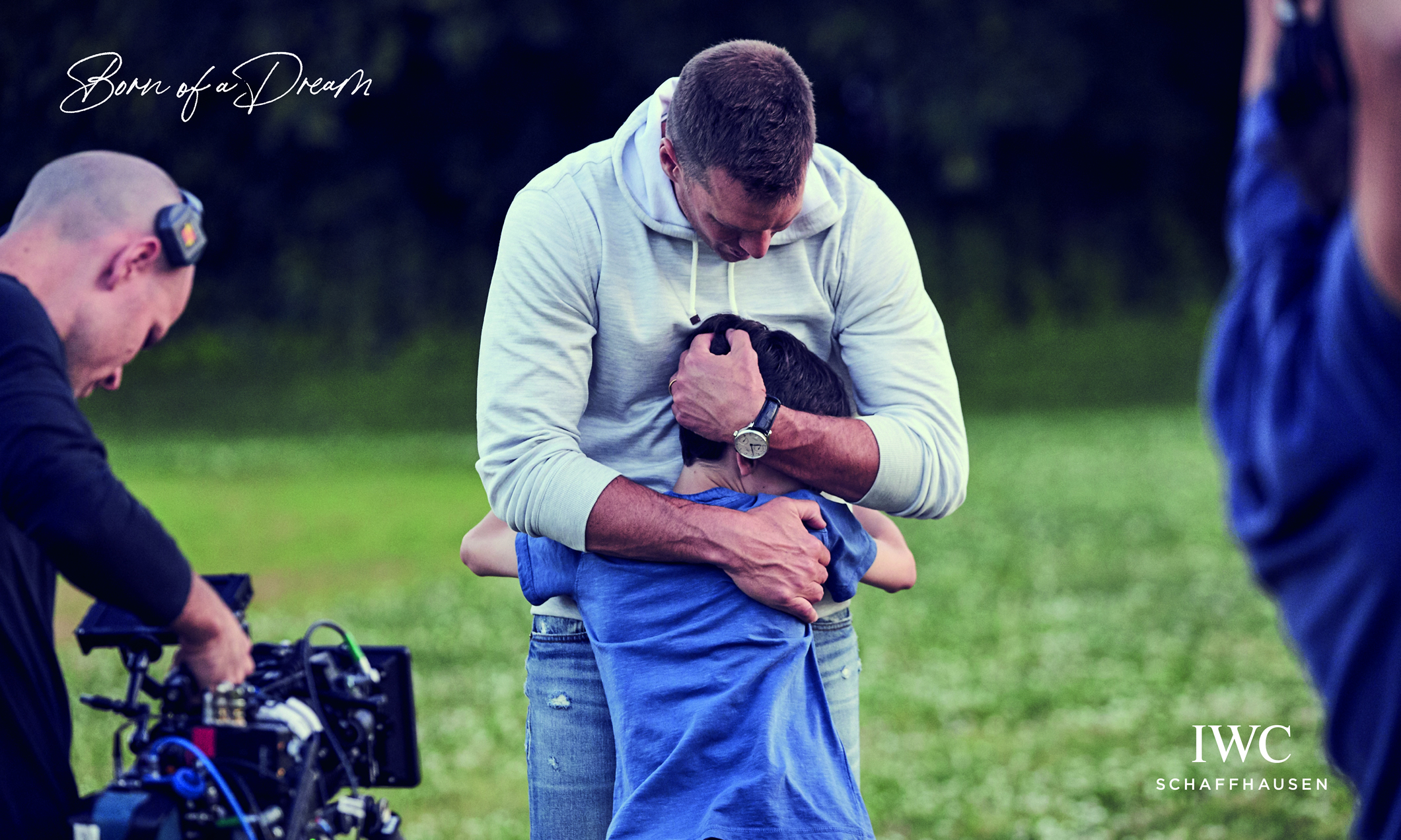 Tom Brady, during the filming of Born of a Dream for IWC