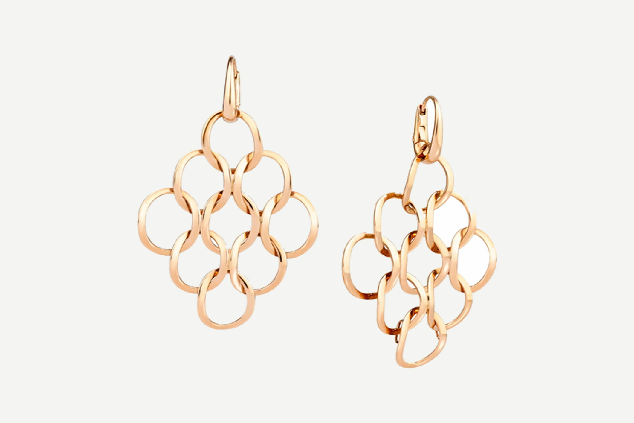 Rose gold Brera earrings by Pomellato
