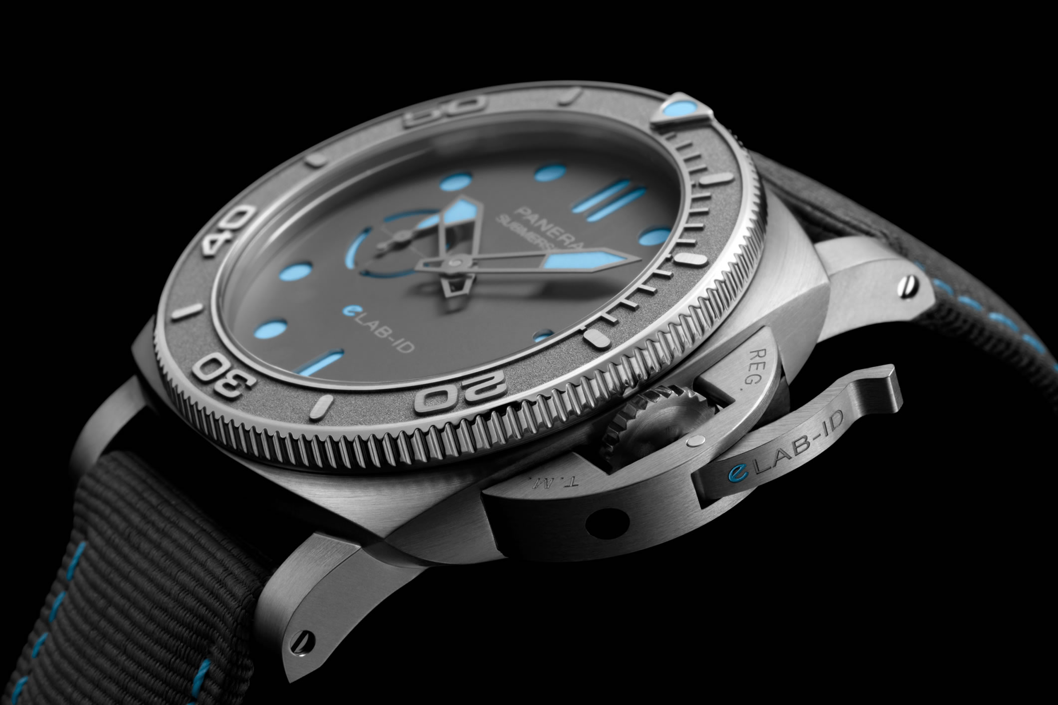 Submersible eLab ID watch by Panerai made with recycled materials