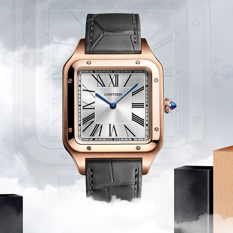 Presentation of the Santos-Dumont XL watch by Cartier
