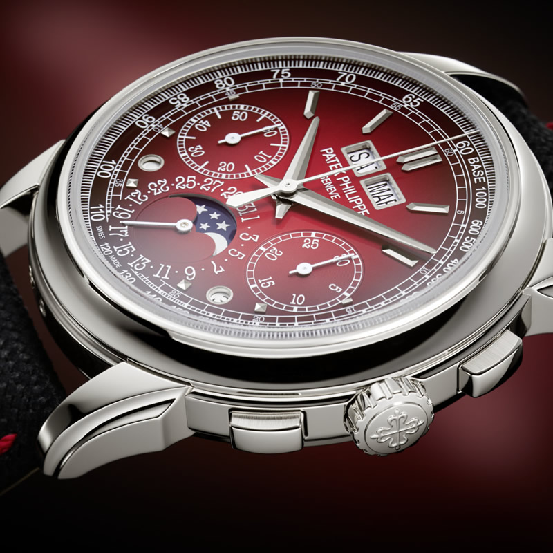 Cronógrafo de Patek Philippe 5207P con esfera en rojo, novedad 2026