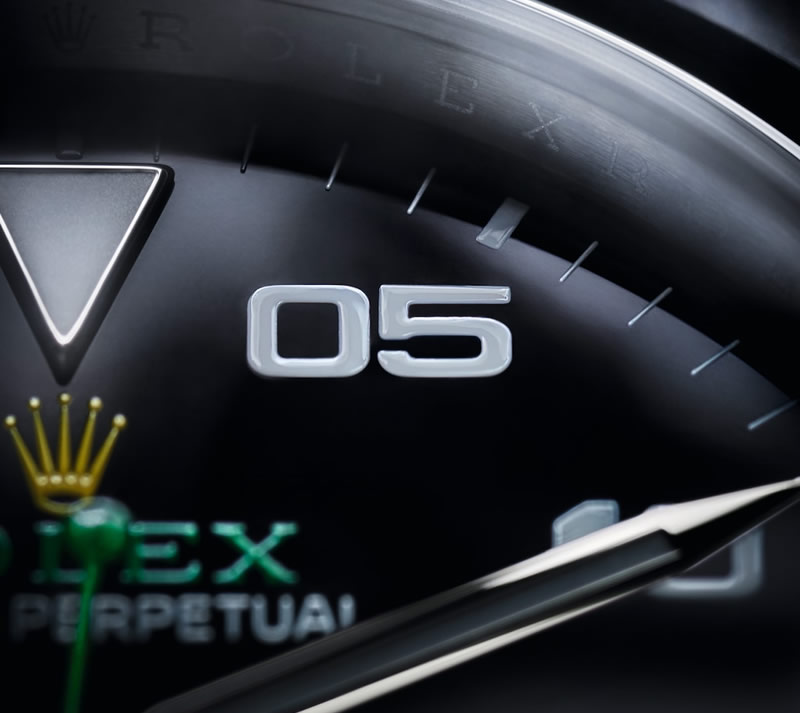 New Rolex Air-King 2022, detail of the dial