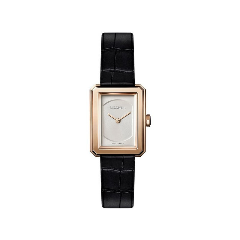Chanel Boy-Friend watch in rose gold with an opaline dial