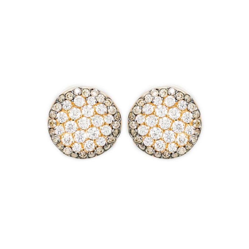 AW 2020 trends: rose gold earrings with brilliant-cut diamonds by Setenta y Nueve