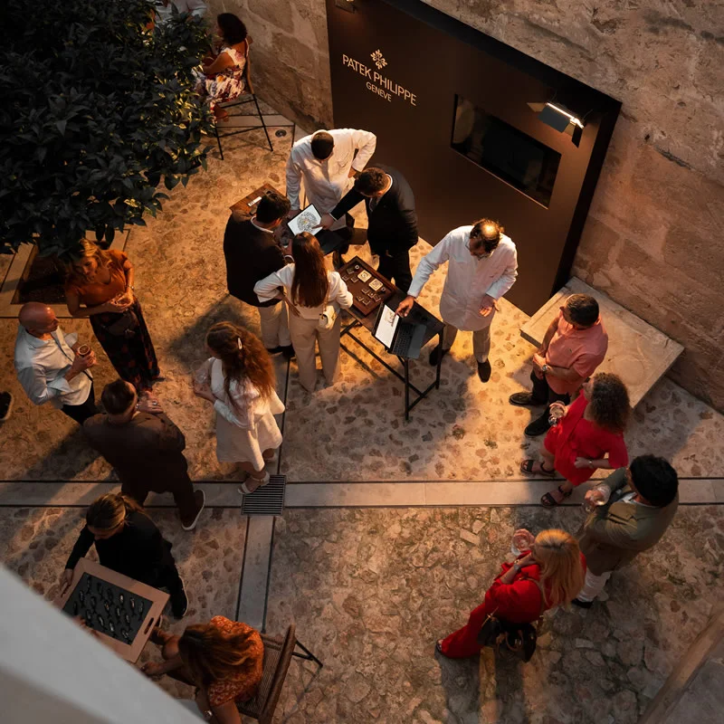 Patek Philippe chronographs presentation to guests in Palma