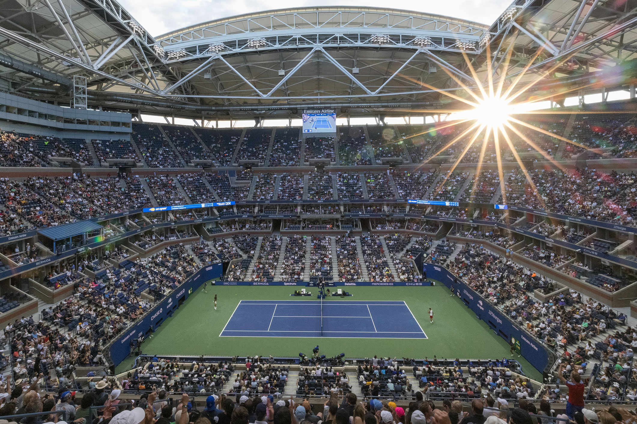 Pura emoción en el público del US Open, patrocinado por Rolex