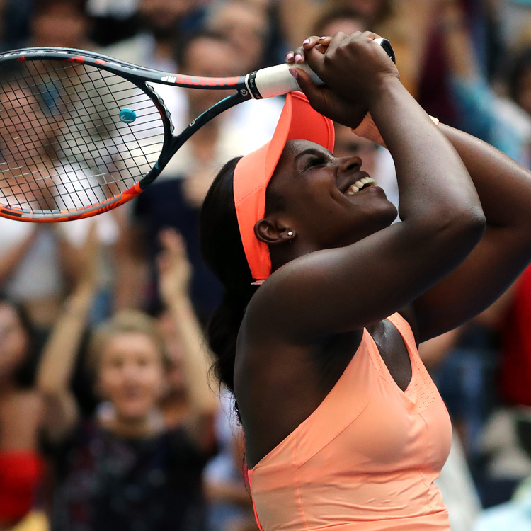 Sloane Stephens celebra una victoria en el US Open