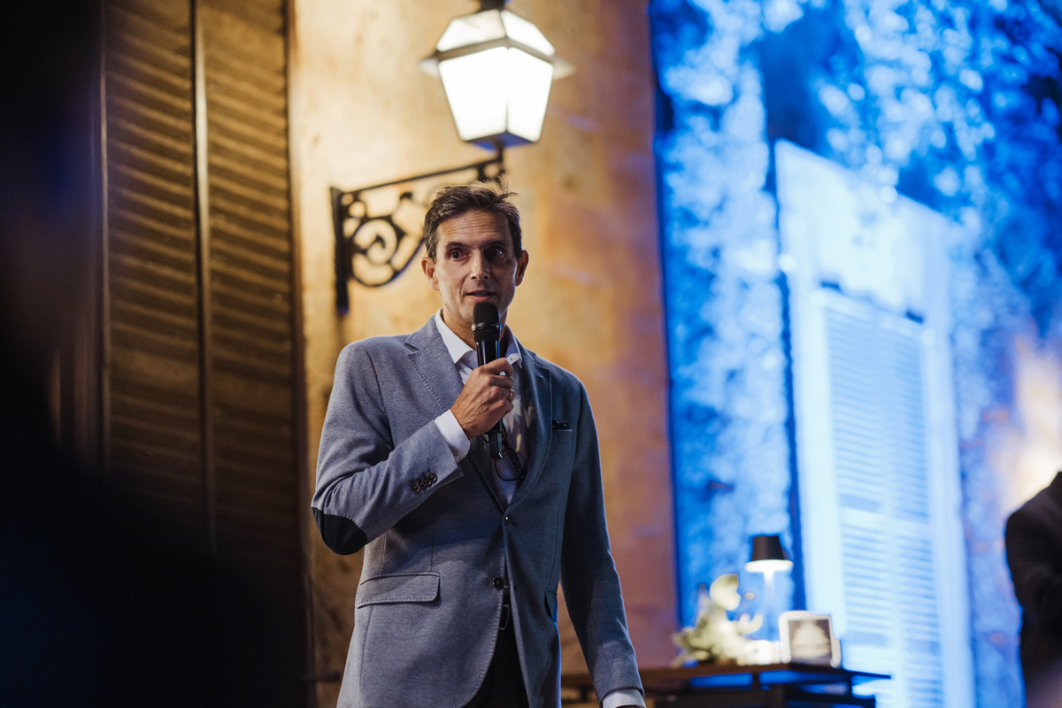 Patek Philippe Spain's Director, Mario Giménez, opens the Cubitus collection launch at Finca Son Togores in Mallorca