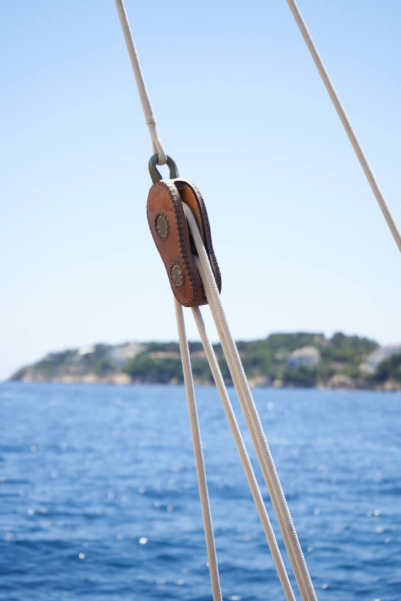 Maromas del barco Eilean de Panerai en su visita a Mallorca