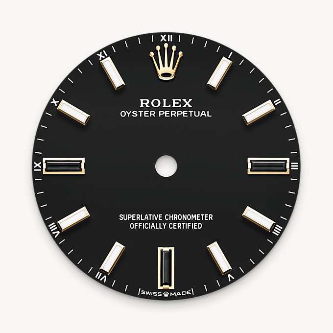 Rolex Oyster Perpetual 34, Esfera negra