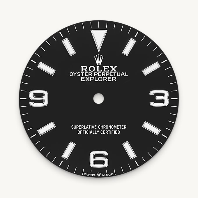 Rolex Explorer 36, Esfera negra