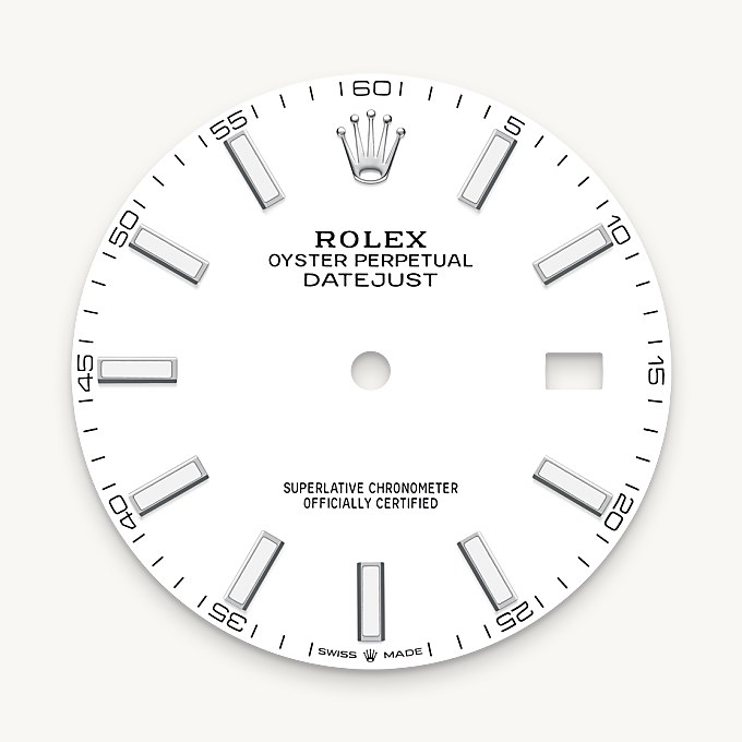 Rolex Datejust 41, Esfera blanca