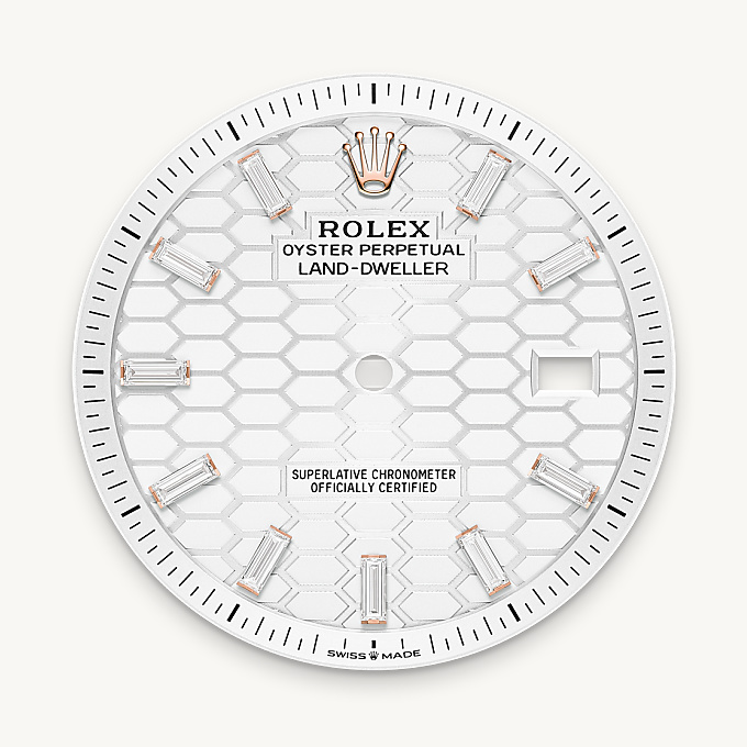 Rolex Land-Dweller 40, Esfera blanco intenso