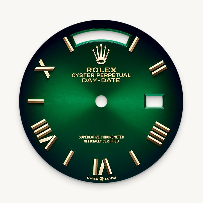 Rolex Day-Date 36, Green ombré dial
