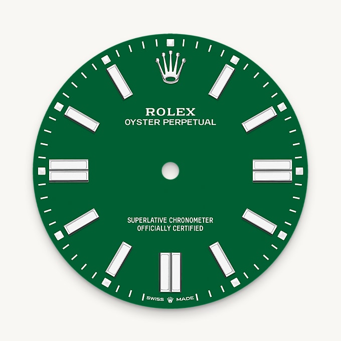 Rolex Oyster Perpetual 41, Esfera verde