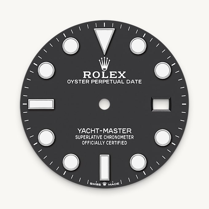 Rolex Yacht-Master 42, Intense black dial
