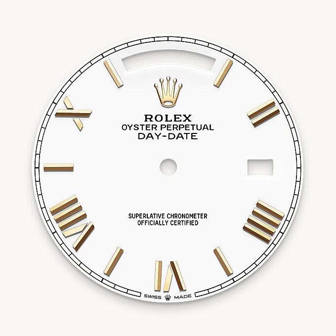 Rolex Day-Date 40, White dial