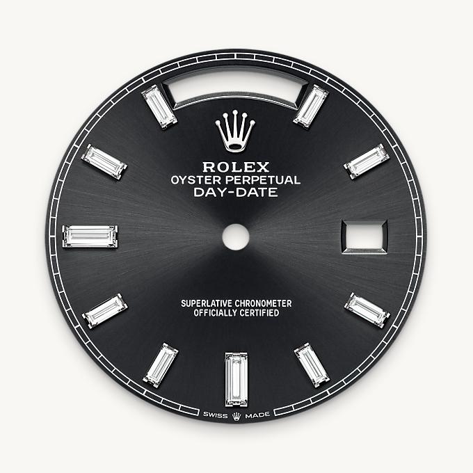 Rolex Day-Date 40, Bright black dial
