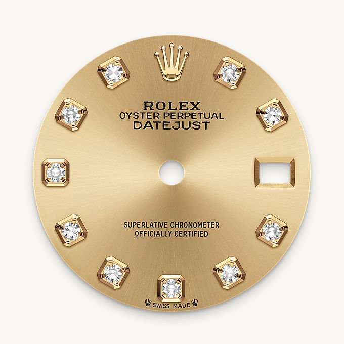 Rolex Lady-Datejust, Esfera color champagne