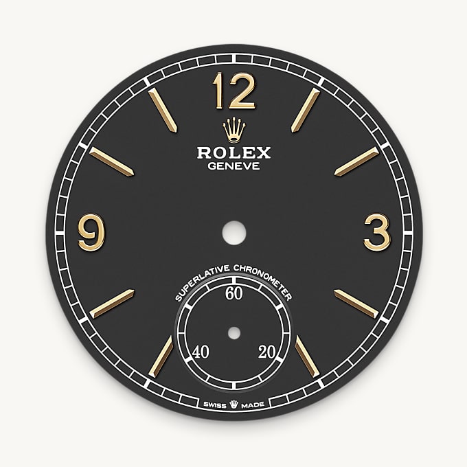 Rolex 1908, Esfera negro intenso