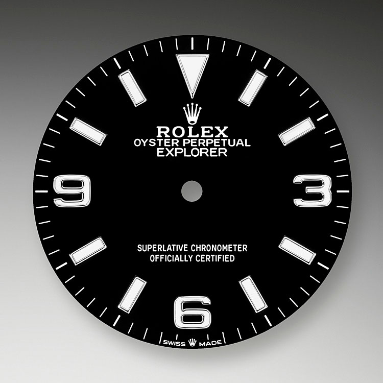Black Dial Rolex watch Explorer 36 Acero in Relojería Alemana