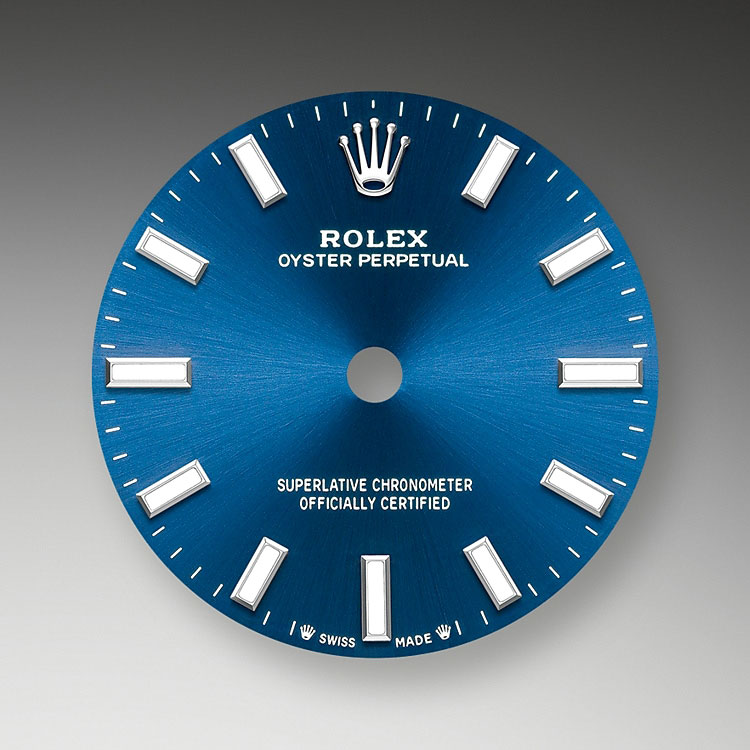 Esfera color azul vivo Rolex Oyster Perpetual 28 en Relojería Alemana