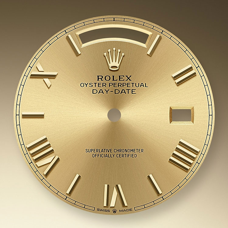 Champagne-colour dial Rolex Day-Date 40 in Relojería Alemana