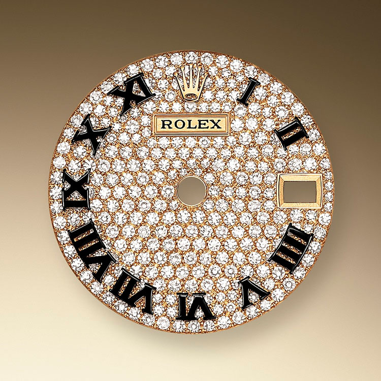 diamond-paved dial in Relojería Alemana
