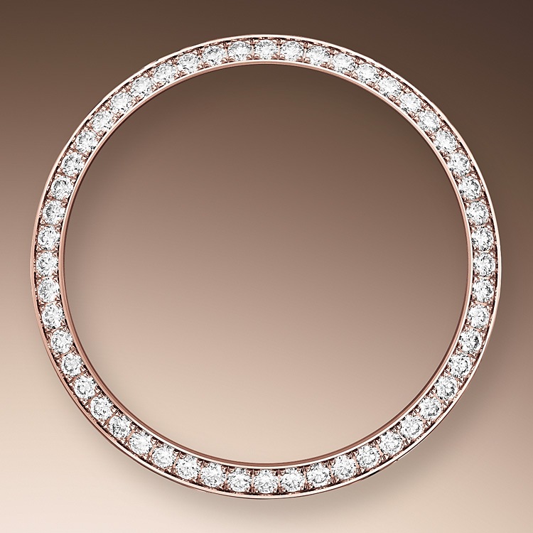 DIAMOND-SET BEZEL Rolex Day-Date 36 Everose gold, diamonds and Eisenkiesel dial set with diamonds in Relojería Alemana