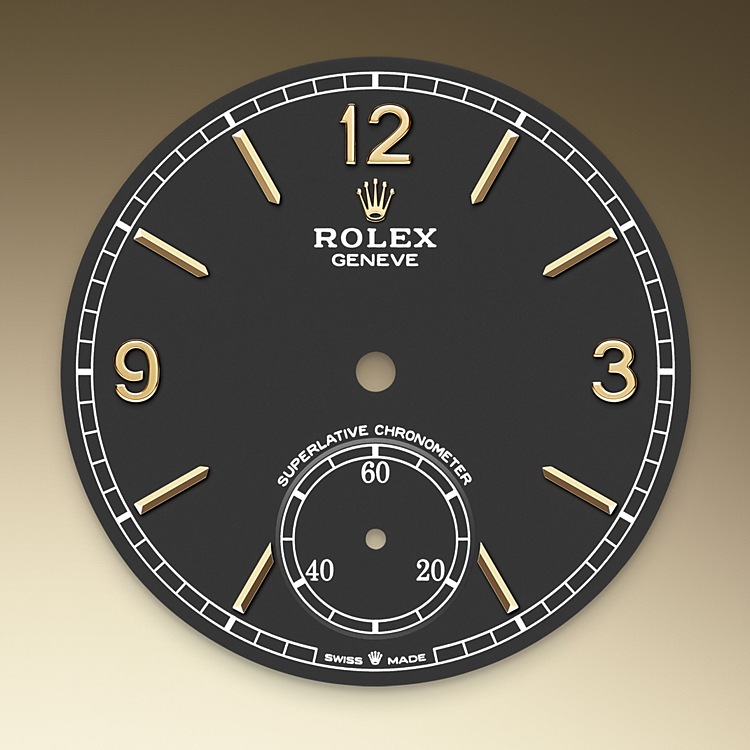 Intense Black Dial Rolex 1908 18 CT Yellow gold in Relojería Alemana