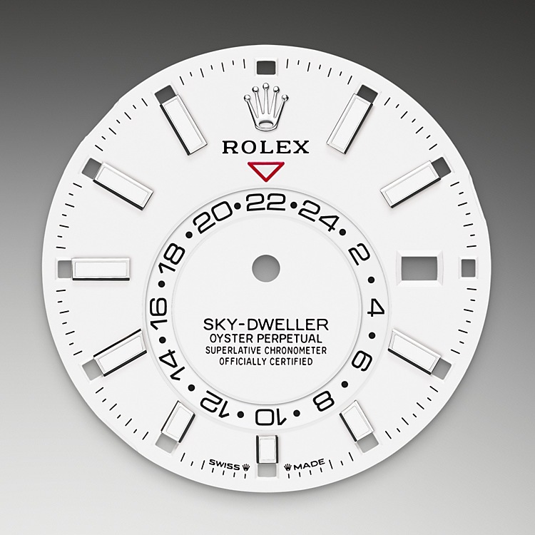 Escala taquimétricar Rolex Sky-Dweller oro Blanco en Relojería Alemana