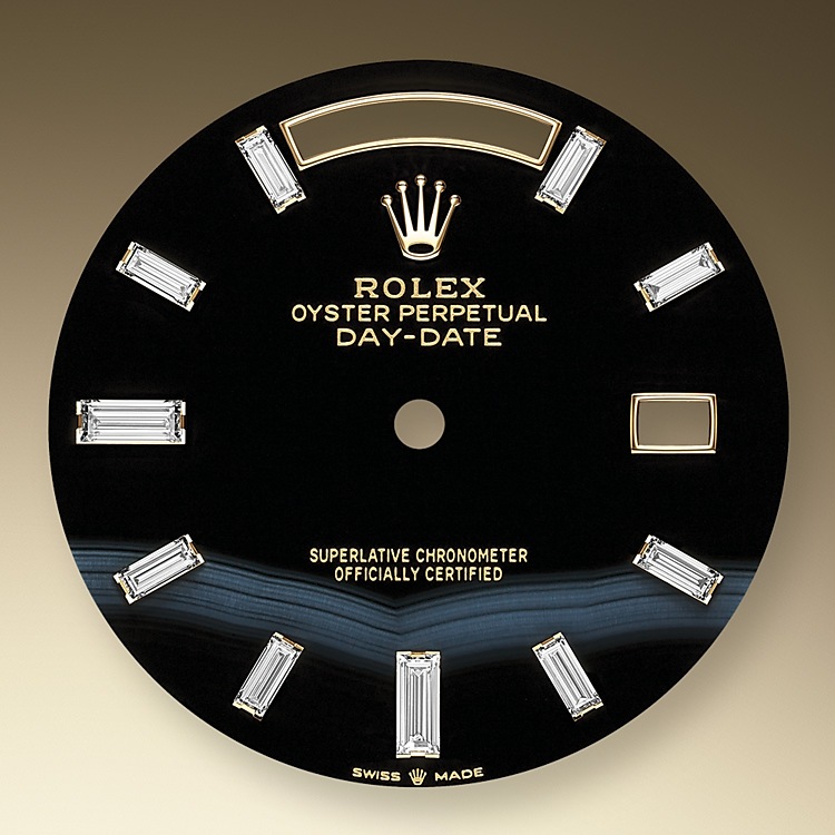 Dial de ónice Rolex Day-Date 40 in Relojería Alemana