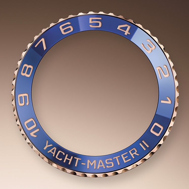 Bisel ring command reloj Rolex Yacht-Master II de acero Oystersteel y oro Everose y esfera blanca en Relojería Alemana