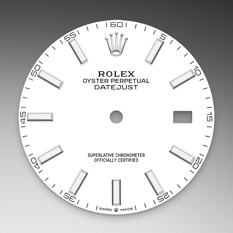 Color Blanca Rolex Datejust 41 en Relojería Alemana