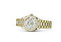 Reloj Rolex Lady-Datejust de oro amarillo, diamantes y esfera de nácar blanco engastada de diamantes en Relojería Alemana