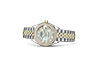 Rolex Lady-Datejust de acero Oystersteel, oro amarillo, esfera de nácar blanco engastada de diamantes en Relojería Alemana