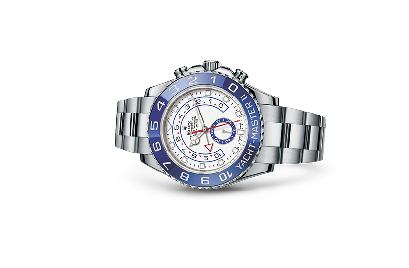 Reloj Rolex Yacht-Master II de acero Oystersteel y esfera blanca en Relojería Alemana