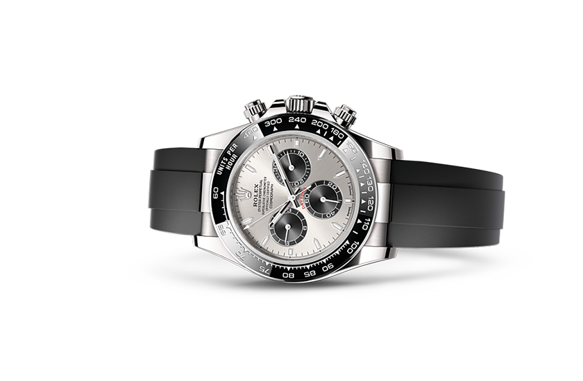 Rolex Cosmograph Daytona white gold and Bright black and steel dial in Relojería Alemana