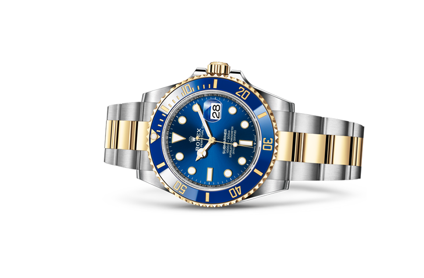  Rolex watch Submariner Date Oystersteel, yellow gold and royal blue dial in Relojería Alemana 