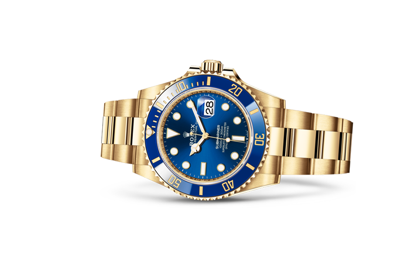  Rolex watch Submariner Date yellow gold and blue dial real in Relojería Alemana 