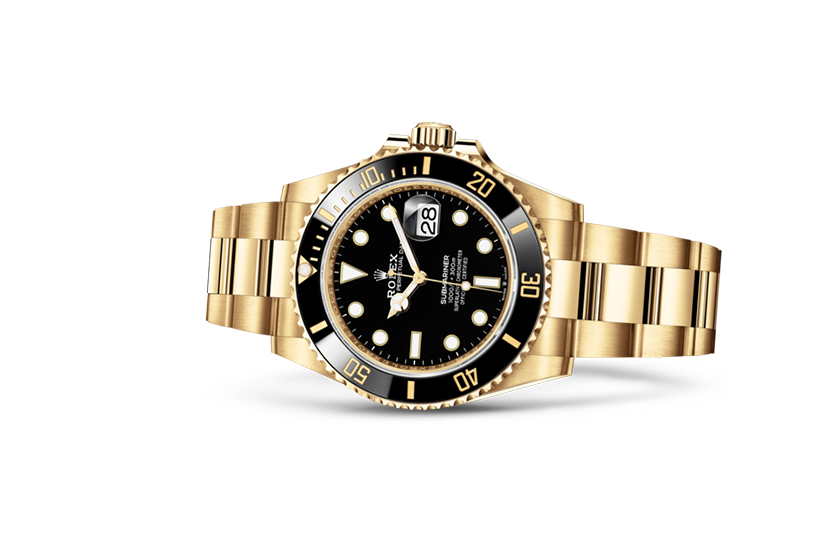 Rolex watch Submariner Date yellow gold and Black Dial in Relojería Alemana 
