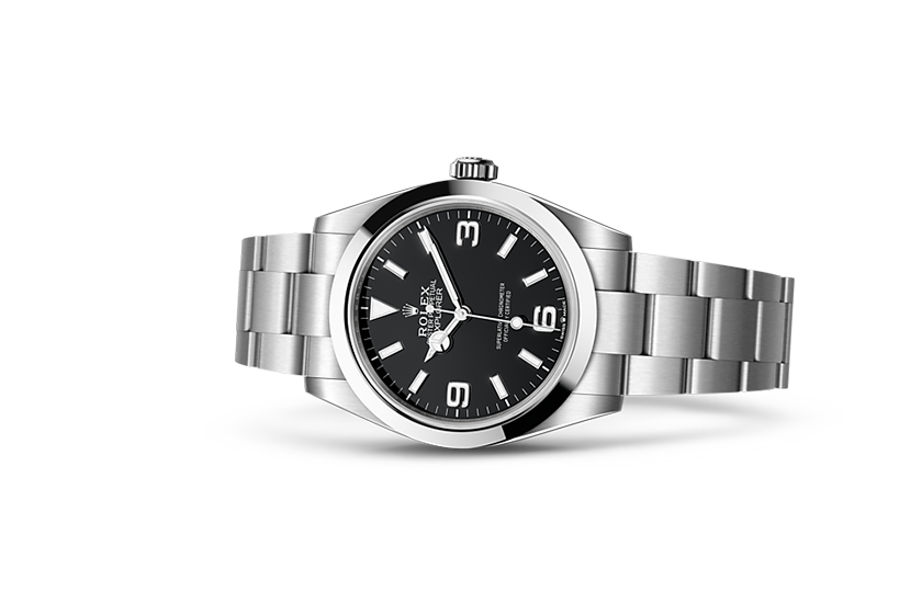 Rolex Explorer white gold and Black Dial in Relojería Alemana