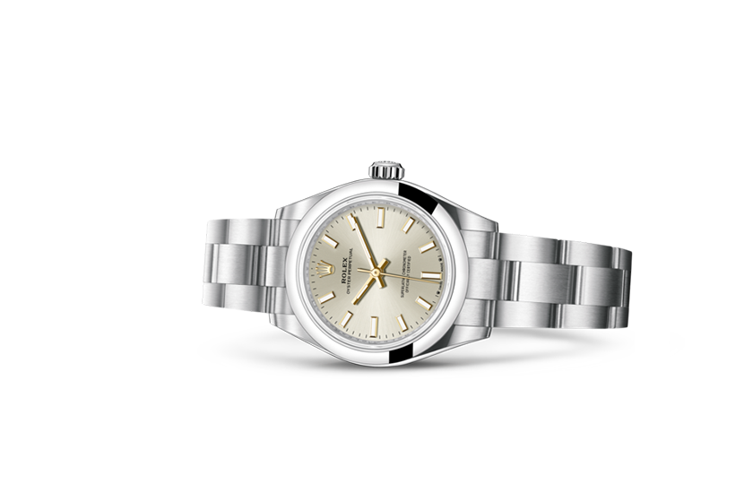  Rolex watch Oyster Perpetual 28 Oystersteel and silver dial in Relojería Alemana 