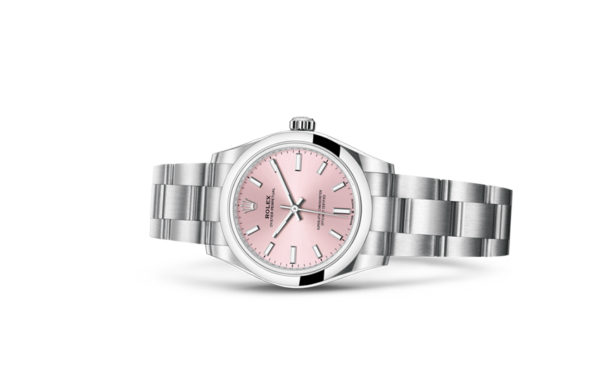 Rolex Oyster Perpetual 31 Oystersteel and pink dial in Relojería Alemana 