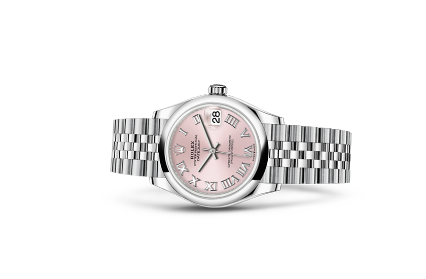 Rolex watch Datejust pink dial Relojería Alemana in Mallorca