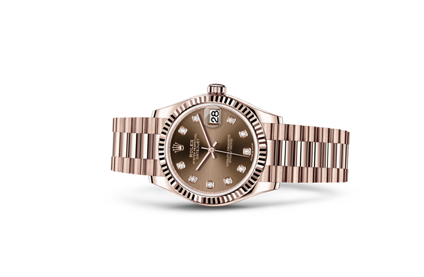 Foto Rolex watch Datejust 31 chocolate dial set with diamonds Relojería Alemana in Mallorca