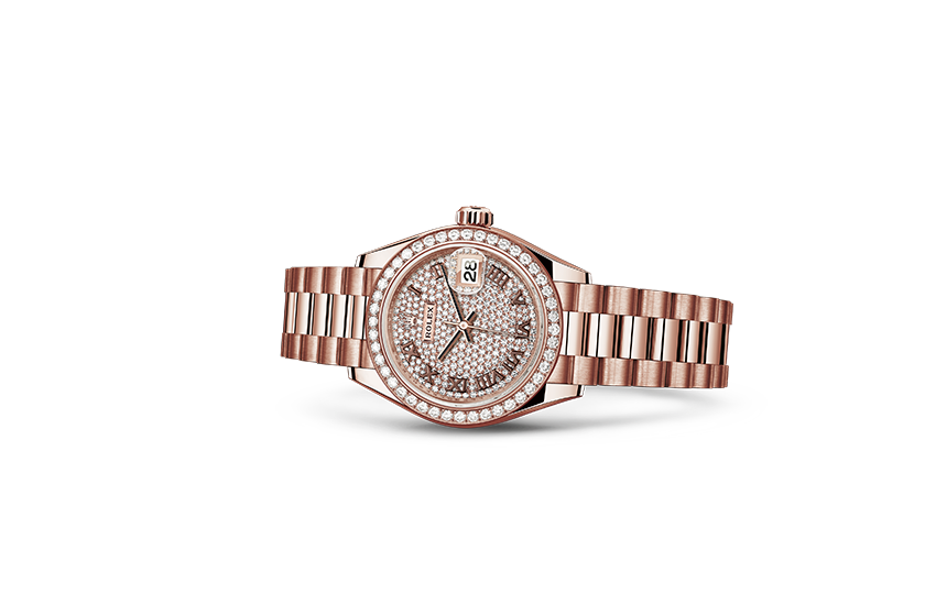Reloj Rolex Lady-Datejust oro Everose y diamantes y esfera pavé de diamantes en Relojería Alemana