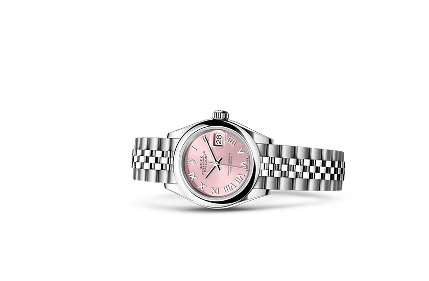 Rolex watch Lady-Datejust Oystersteel and pink dial in Relojería Alemana