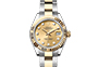 Rolex Lady-Datejust Oystersteel and yellow gold, and champagne-colour dial set with diamonds  in Relojería Alemana