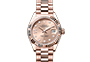 Rolex Lady-Datejust oro Everose, y esfera color «rosé» engastada de diamantes  en Relojería Alemana